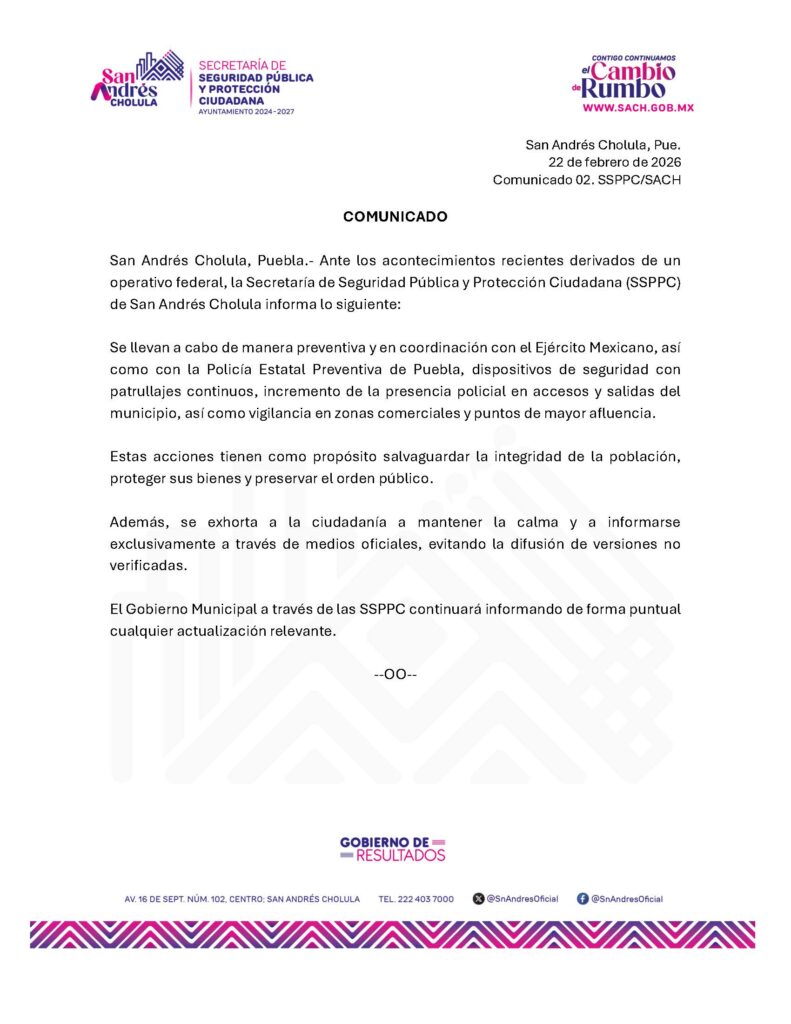 COMUNICADO
