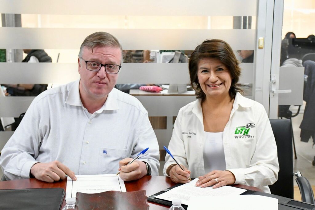 Firman UTH y CINIA convenio para fortalecer formación dual e inserción profesional