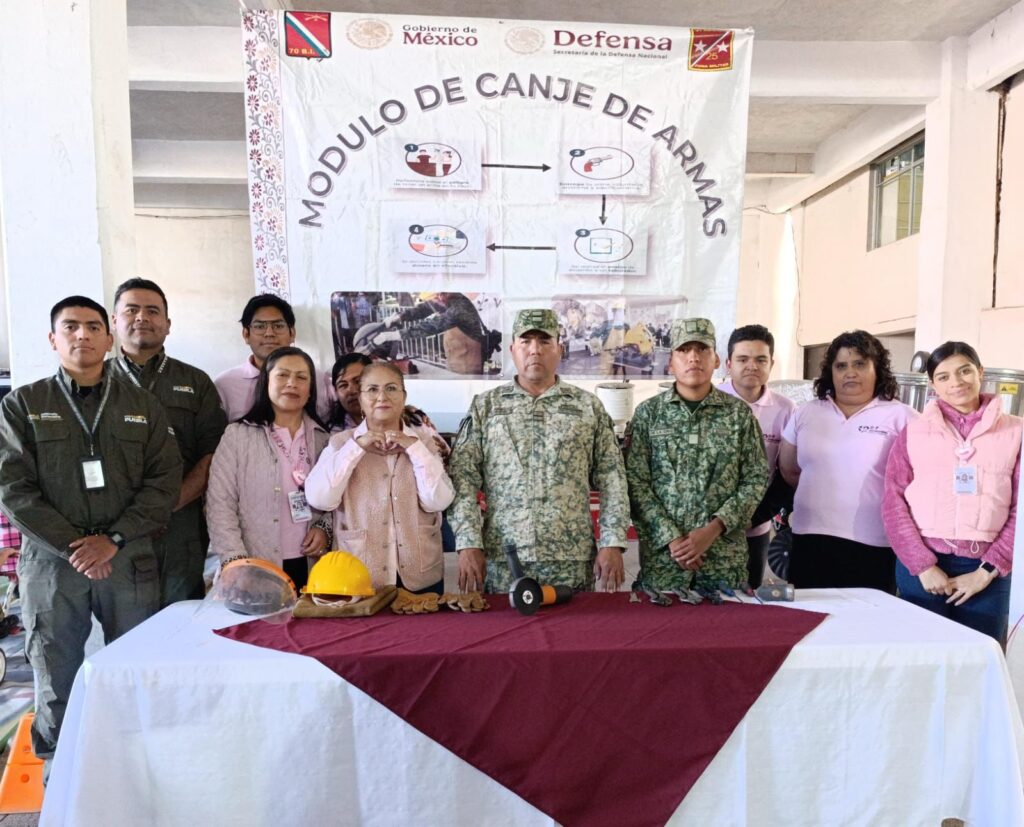JORNADA POR LA PAZ Y CANJE DE ARMAS FORTALECE SEGURIDAD EN AHUAZOTEPEC