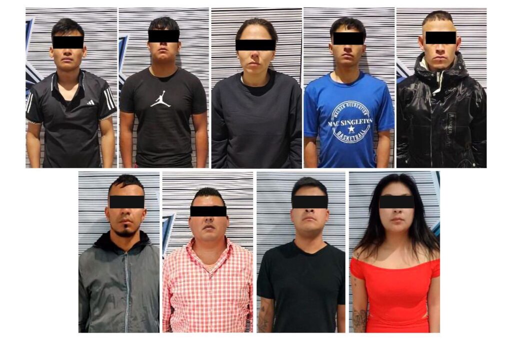 FUERZAS DE SEGURIDAD DEBILITAN A GRUPO DELICTIVO CON DETENCIÓN DE NUEVE INTEGRANTES
