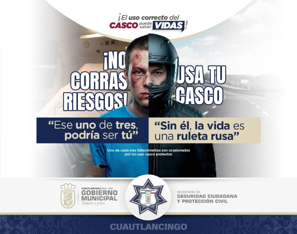 Impulsa Cuautlancingo acciones de cultura vial para proteger a motociclistas