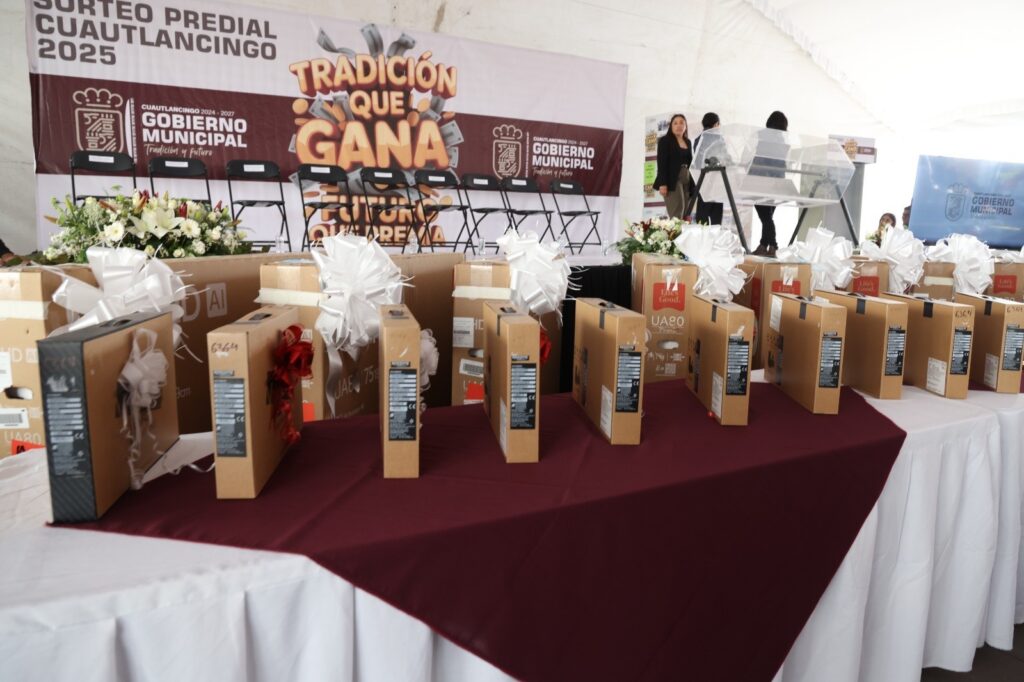 Gobierno de Cuautlancingo reconoce a contribuyentes cumplidos con Sorteo Predial