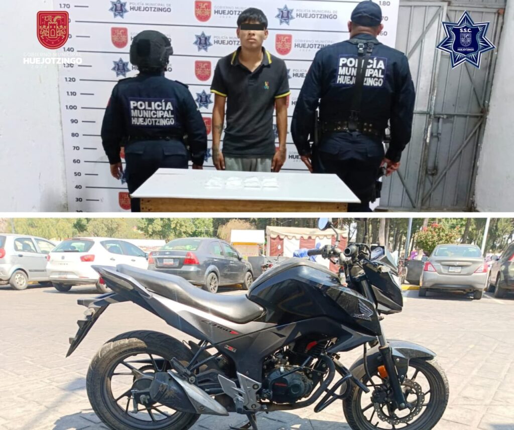 FORTALECE SSC DE HUEJOTZINGO ESTRATEGIA DE SEGURIDAD: DETIENEN A TRES POR ROBO DE VEHÍCULO Y NARCOMENUDEO