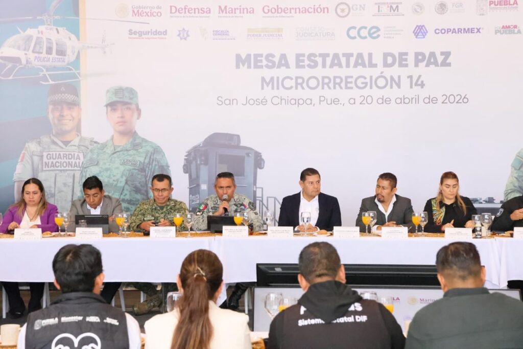 EN COORDINACIÓN, ÓRDENES DE GOBIERNO Y FUERZAS ARMADAS FORTALECEN SEGURIDAD EN MICRORREGION 14