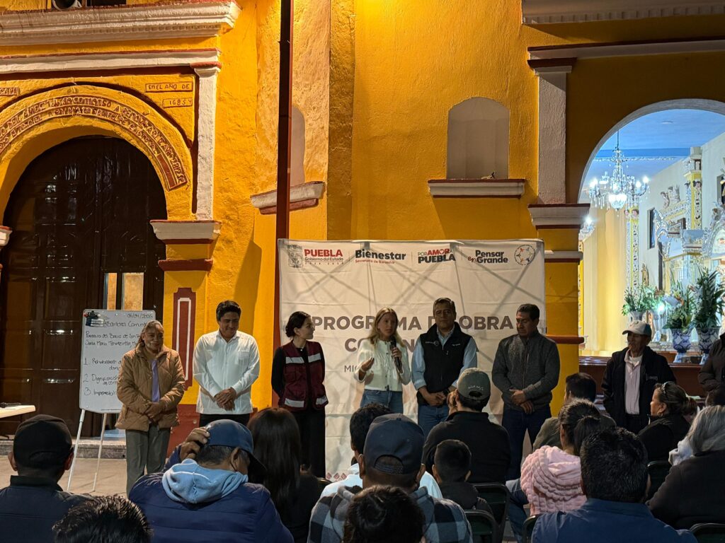 Bienestar avanza en Tonantzintla con trabajo coordinado