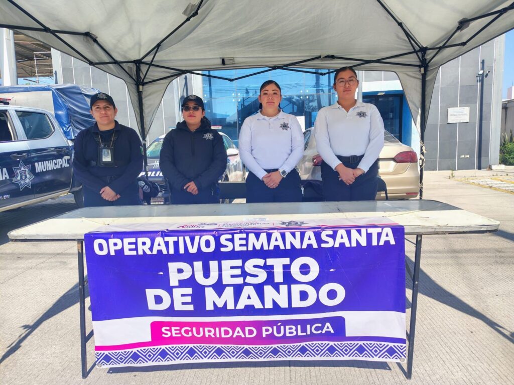 Reporta San Andrés Cholula saldo blanco en el operativo ‘Semana Santa Segura 2026’