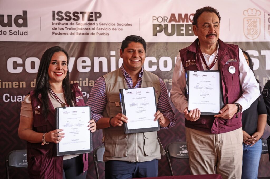 Convenio histórico con el ISSSTEP dignificará a policías y sus familias