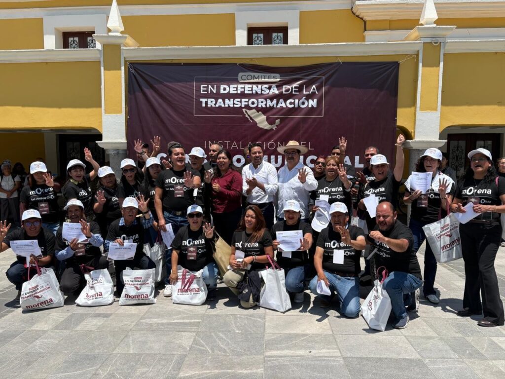 Omar Pérez Torres exhibe fuerza territorial al reunir estructura de Morena en San Andrés Cholula