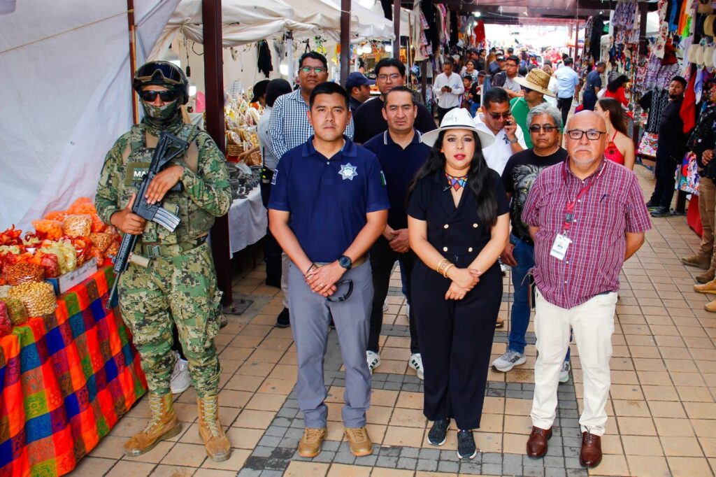 Tonantzin Fernández encabeza acciones de vigilancia para garantizar saldo blanco en Cholula