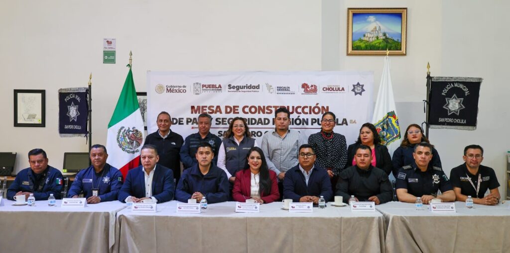 Mesa de Paz en San Pedro Cholula consolida estrategias de seguridad y fortalece el trabajo interinstitucional
