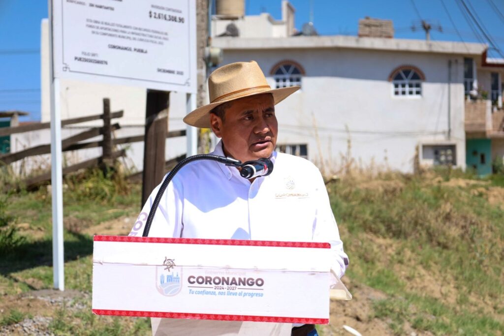 Con obra sanitaria, Armando Aguirre impulsar bienestar en San Antonio Mihuacán