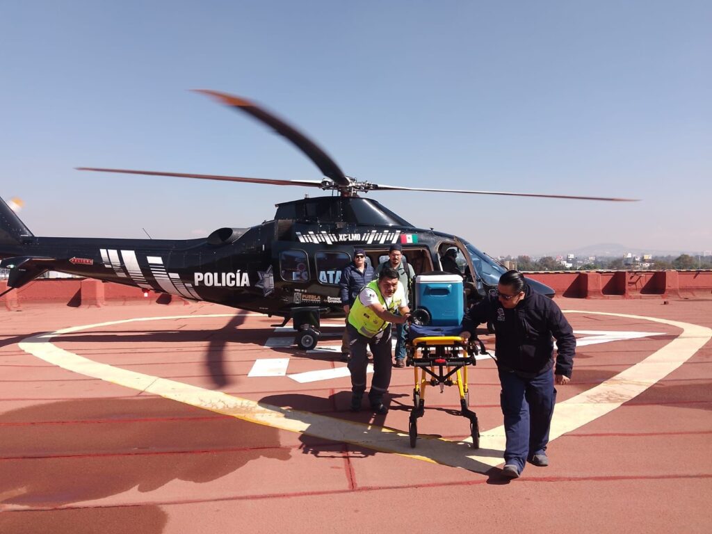 Con helicópteros al servicio de la salud, Puebla garantiza atención oportuna con 31 traslados