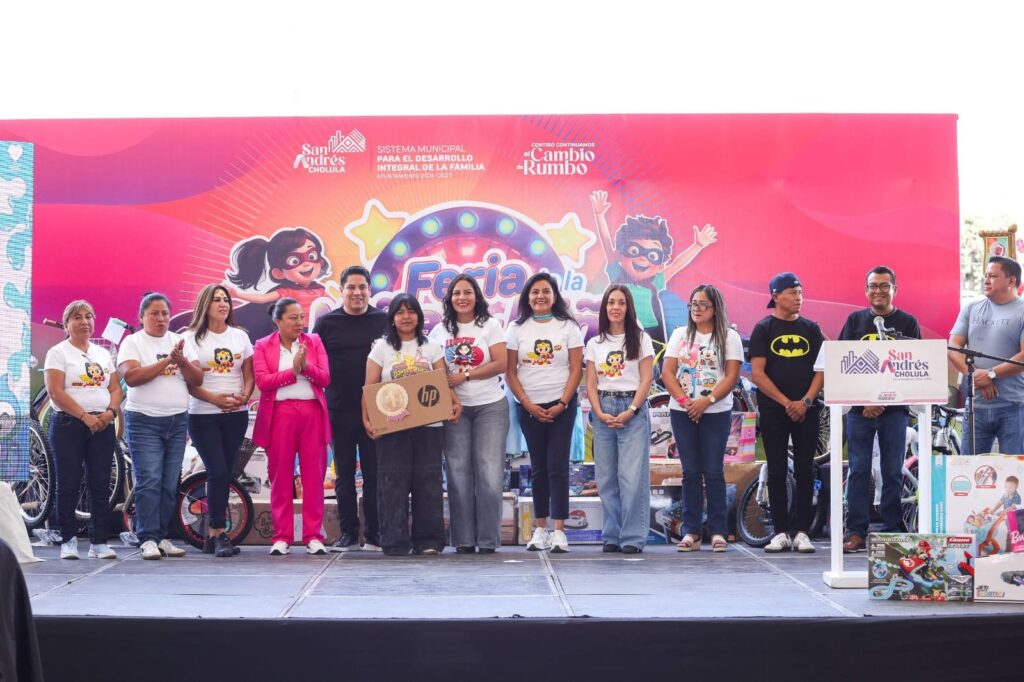 Más de 6 mil niñas y niños celebran su día en la Gran Feria de San Andrés Cholula