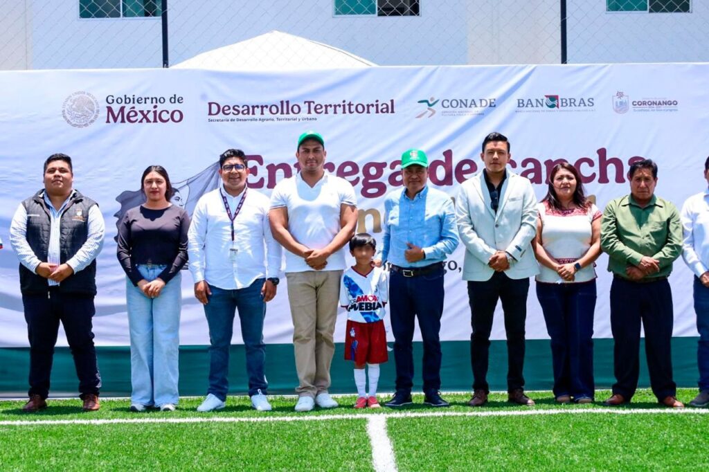 Fortalece Coronango tejido social con la entrega de la Cancha Mundial Social 2026