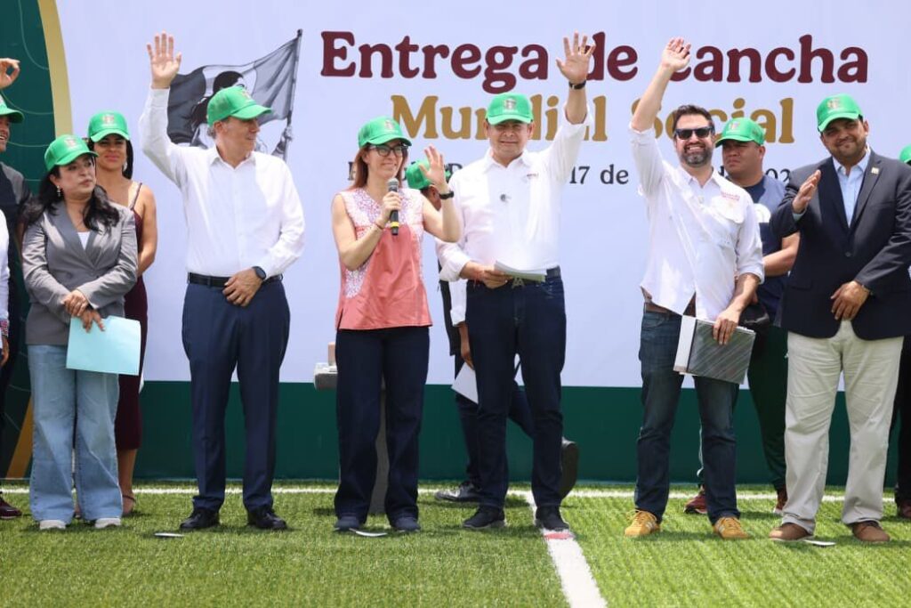 CONSOLIDAN GOBIERNO FEDERAL Y ESTATAL, ESPACIOS DEPORTIVOS COMO MOTOR DE BIENESTAR
