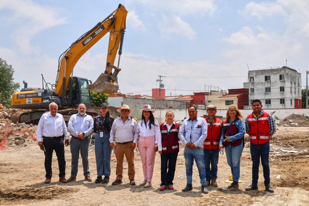 Supervisa Tonantzin Fernández avances para la construcción de nuevo bachillerato en San Pedro Cholula
