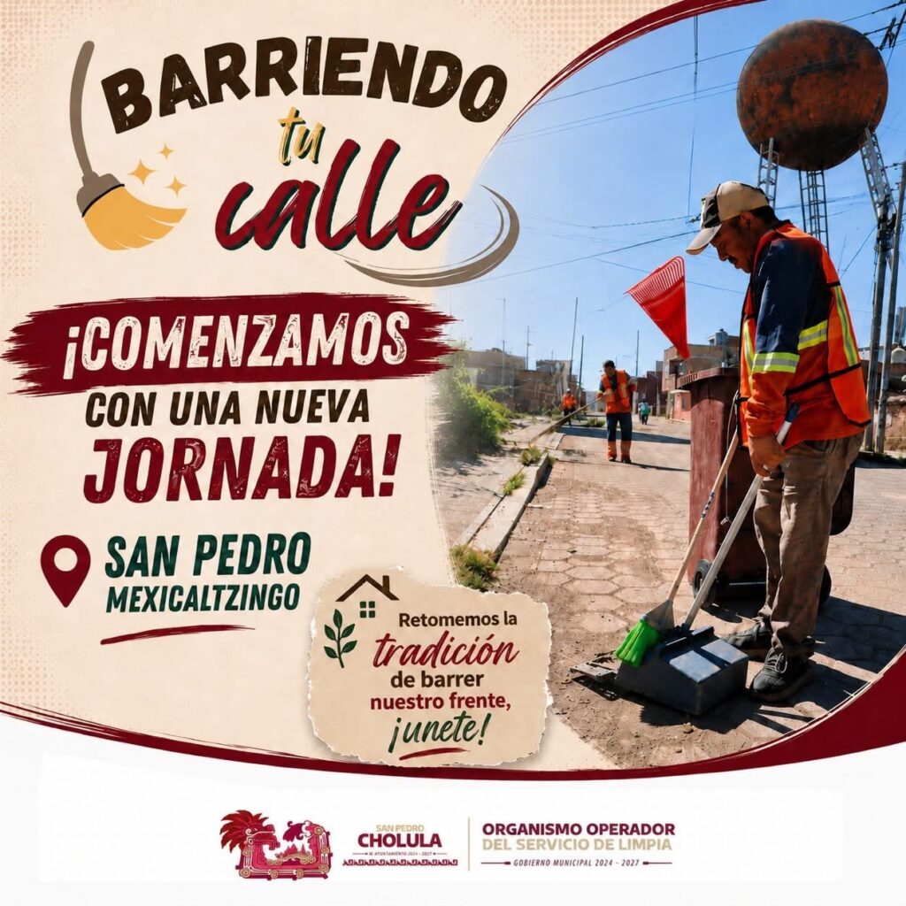Inicia programa «Barriendo Tu Calle» en el Barrio de San Pedro Mexicaltzingo