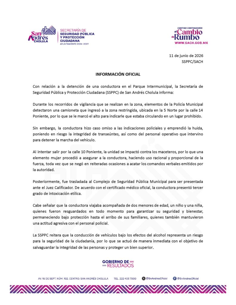 INFORMACIÓN OFICIAL