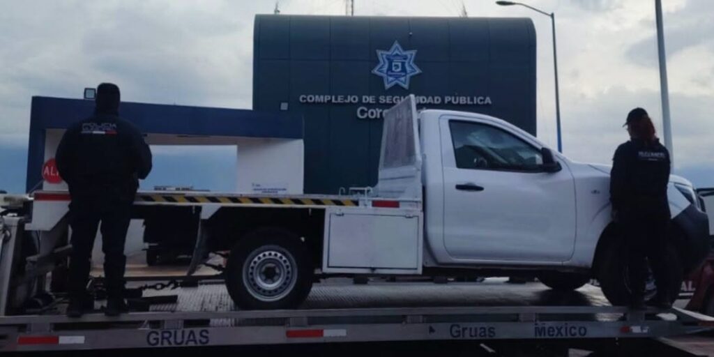 Recupera Policía Municipal de Coronango vehículo de empresa reportado como robado en Misiones de San Francisco