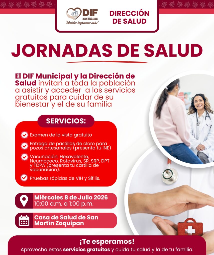 DIF y Dirección de Salud acercan servicios gratuitos a familias de Coronango