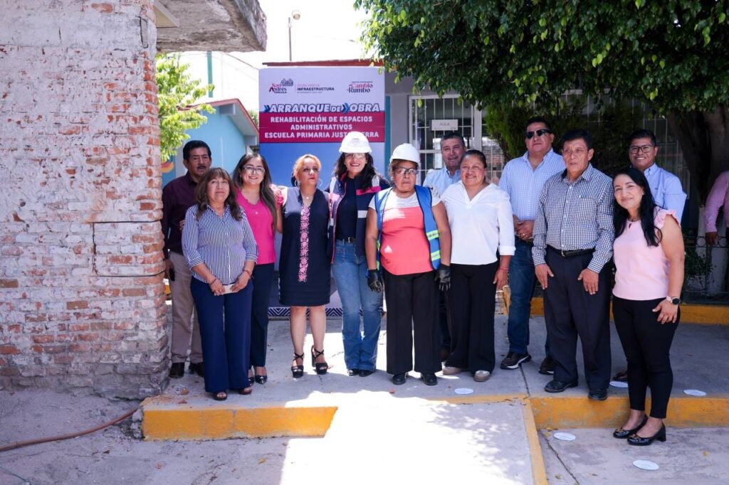 Continúa Lupita Cuautle fortaleciendo la infraestructura educativa en San Andrés Cholula
