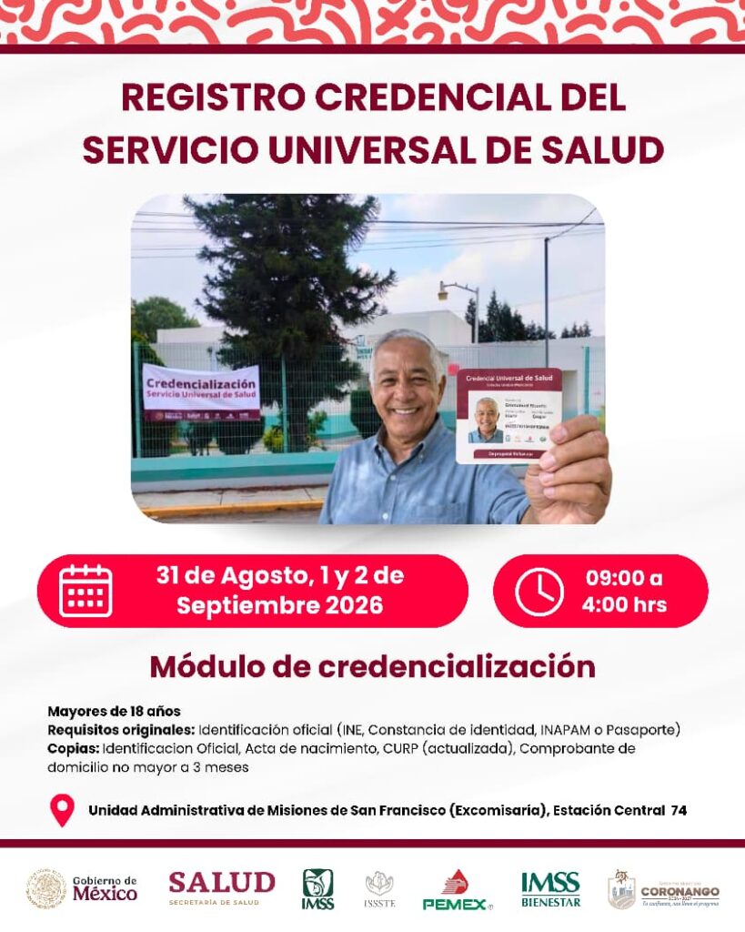 Acercan registro de la Credencial del Servicio Universal de Salud en Misiones de San Francisco