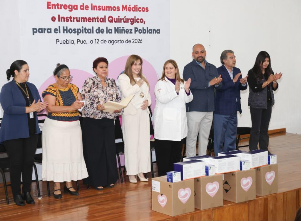 SALUD Y COMPROMISO: CECI ARELLANO ENTREGA INSUMOS AL HOSPITAL DE NIÑEZ POBLANA