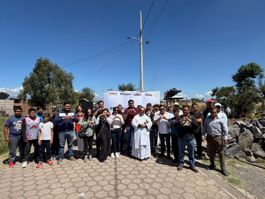 Avanza el Programa de Obra Comunitaria en San Pedro Cholula