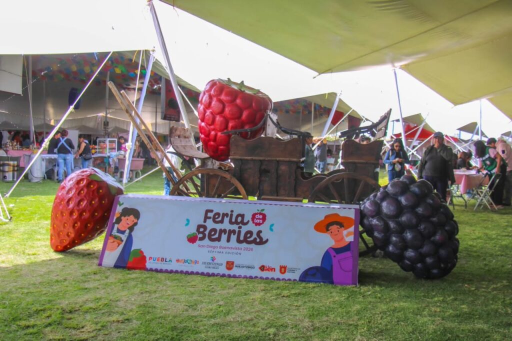 ARRANCA LA FERIA DE LAS BERRIES EN HUEJOTZINGO: POR PRIMERA VEZ DURARÁ DOS FINES DE SEMANA