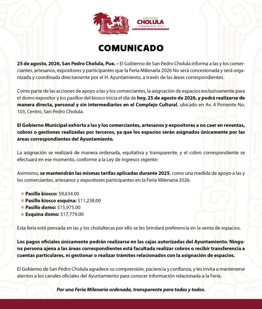 COMUNICADO