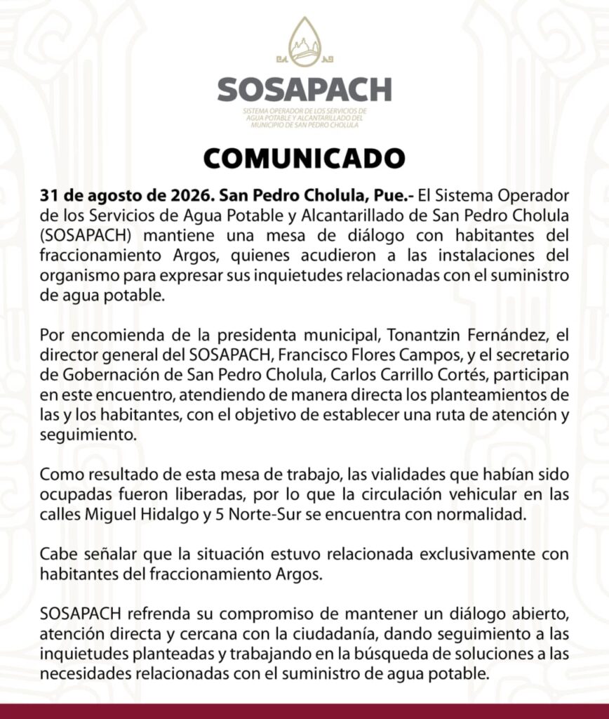COMUNICADO