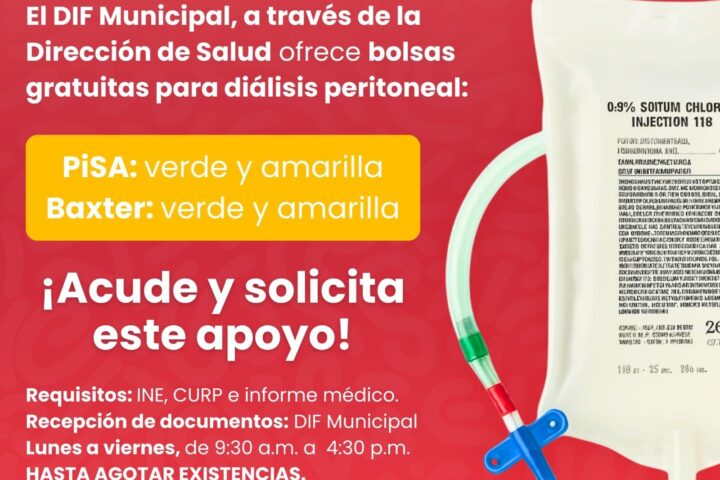 Acerca DIF de Coronango apoyos para pacientes que requieren diálisis