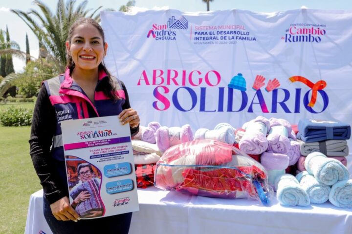 Convoca Lupita Cuautle a la solidaridad en San Andrés Cholula para brindar abrigo a personas en situación de vulnerabilidad