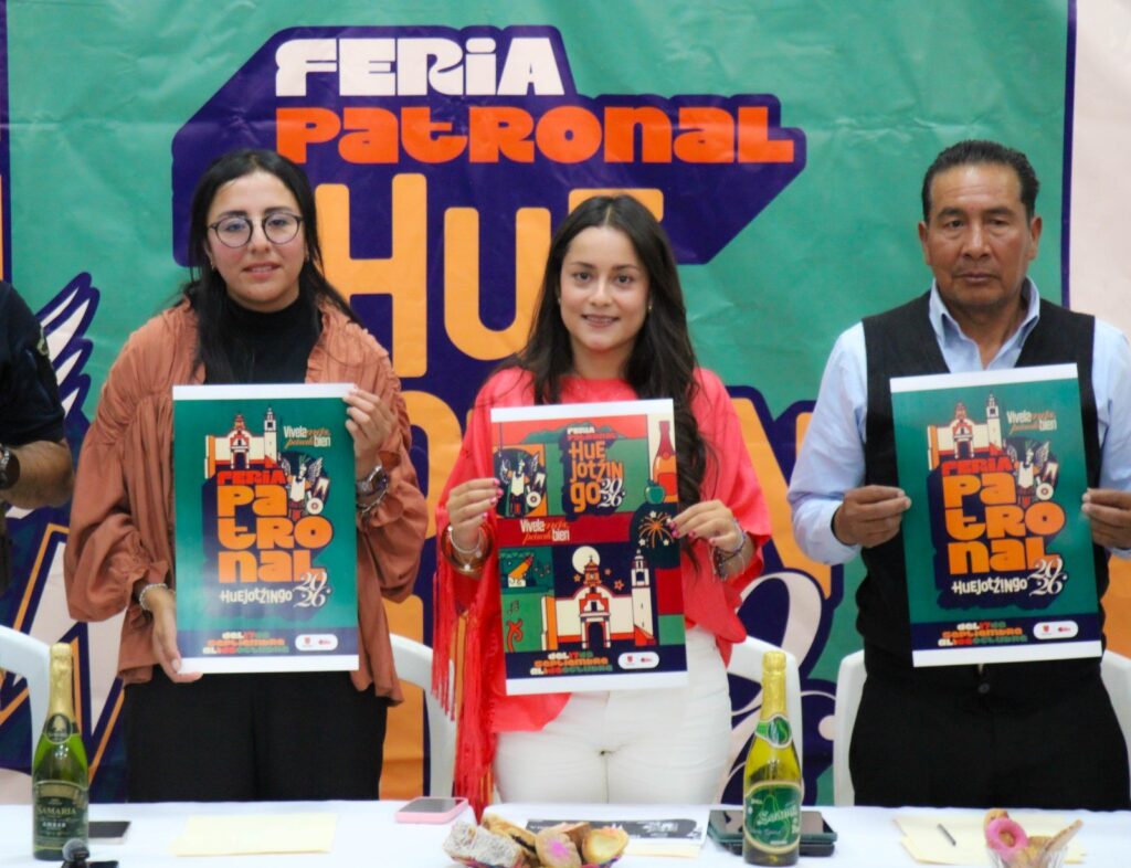 PRESENTAN LA FERIA PATRONAL 2026: HUEJOTZINGO SE ALISTA PARA CELEBRAR A SAN MIGUEL ARCÁNGEL