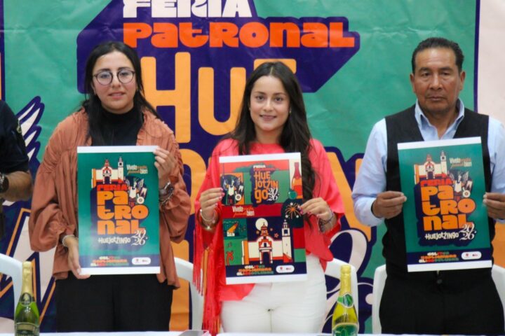 PRESENTAN LA FERIA PATRONAL 2026: HUEJOTZINGO SE ALISTA PARA CELEBRAR A SAN MIGUEL ARCÁNGEL