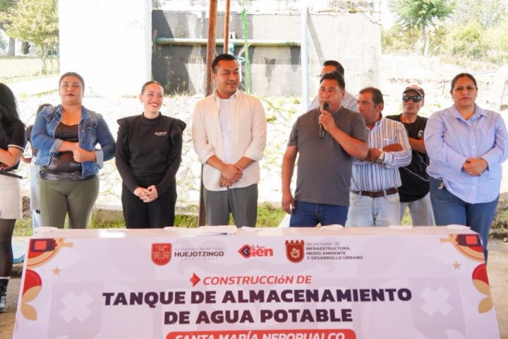 ROBERTO SOLÍS INICIA OBRA DE AGUA POTABLE PARA ALMACENAR MÁS DE 300 MIL LITROS EN NEPOPUALCO