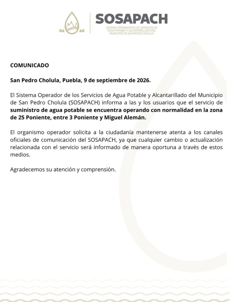 COMUNICADO
