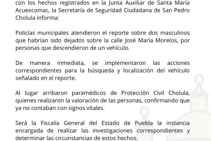 INFORMACIÓN OFICIAL