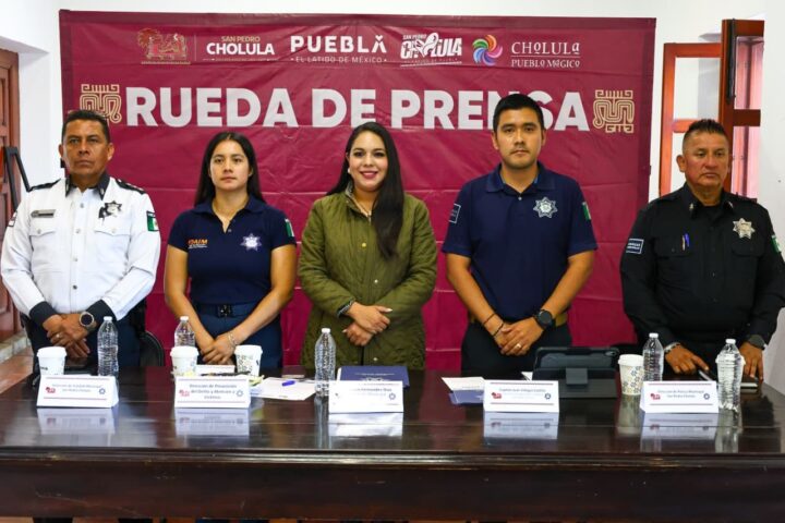 Tonantzin Fernández consolida acciones de seguridad y proximidad social en San Pedro Cholula