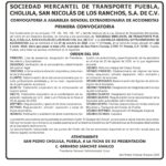 CONVOCATORIA OFICIAL