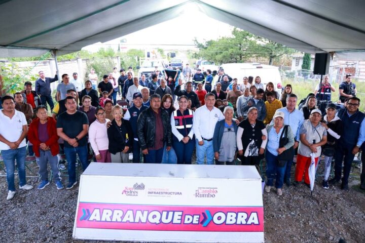 Continúa Lupita Cuautle con el inicio de obras prioritarias y solicitadas por la ciudadanía de San Andrés Cholula
