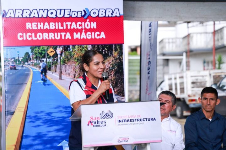 Rehabilitación de la Ciclorruta Mágica y pavimentación en fraccionameinto, parte de la nueva etapa de obra: Lupita Cuautle
