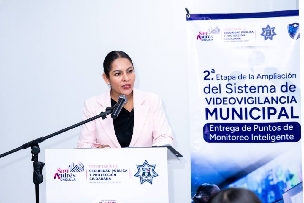 Lupita Cuautle refuerza seguridad de San Andrés Cholula con nuevas unidades y puntos de monitoreo inteligente