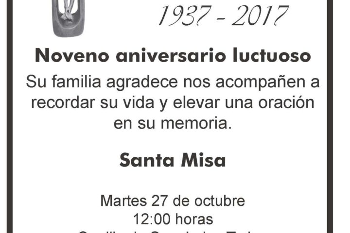 MISA EN MEMORIA