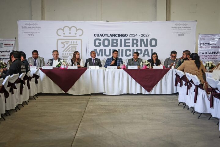 Cuautlancingo fortalece coordinación municipal en seguridad