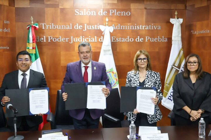SUSCRIBEN PODER JUDICIAL DEL ESTADO DE PUEBLA Y TRIBUNAL FEDERAL DE JUSTICIA ADMINISTRATIVA CONVENIO DE COLABORACIÓN ACADÉMICA