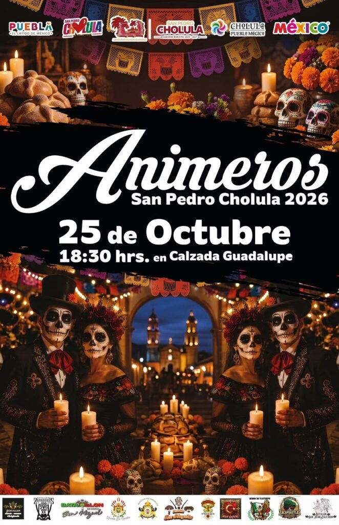 onantzin Fernández fortalece las tradiciones de San Pedro Cholula con apoyos a batallones de animeros