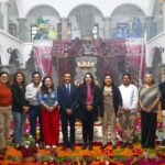 Inauguran ofrenda monumental de día de muertos en San Pedro Cholula